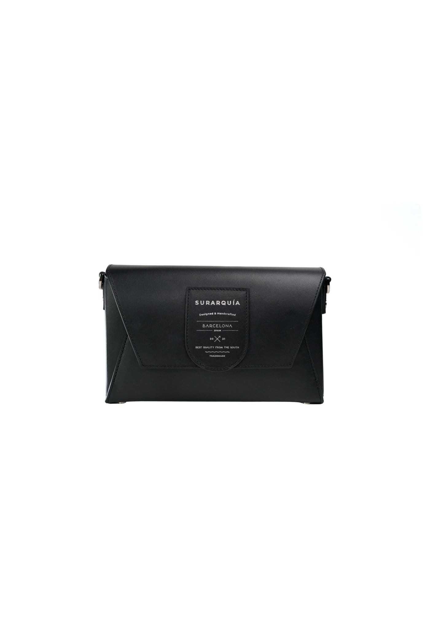 Surarquía Shop The Envelope All Black - Maxi The Envelope Bolso de Piel Artesanal Barcelona | SURARQUÍA